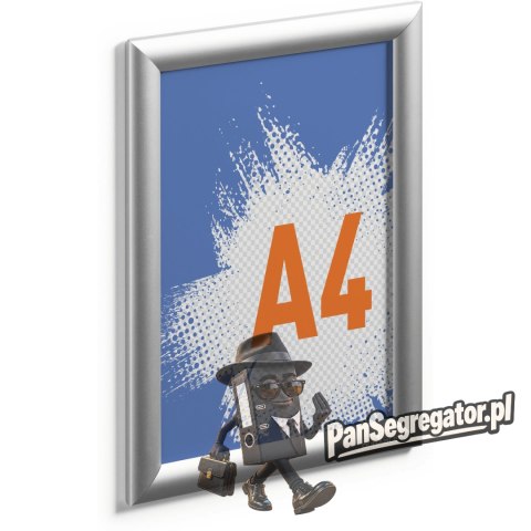 Ramka zatrzaskowa aluminiowa A4 srebrna 479623 DURABLE
