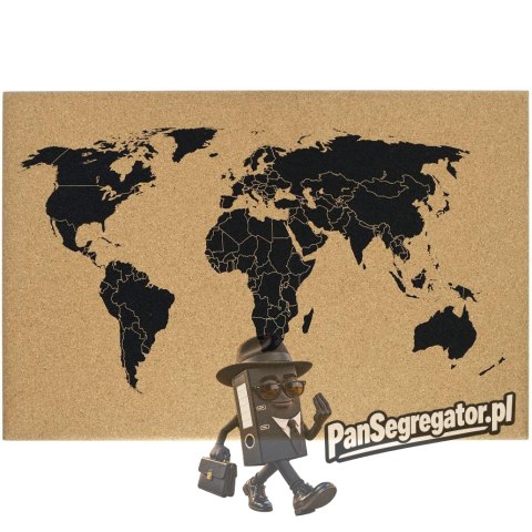 Tablica korkowa MAPA ŚWIATA 60x40cm TC64BR1 MEMOBOARDS