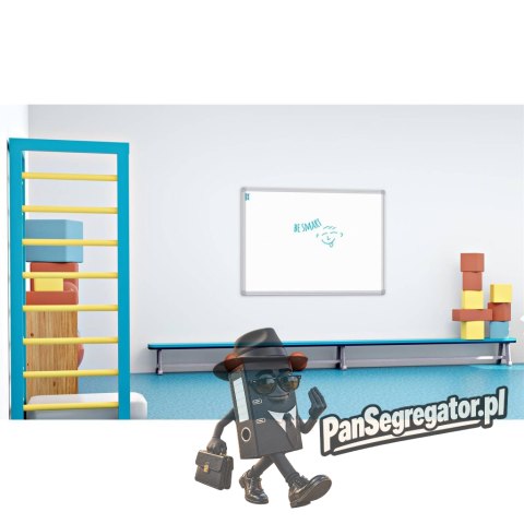 Tablica suchościeralna magnetyczna 170x100cm biała rama aluminiowa MSTM170100.02.82.51 MEMOBE SMART