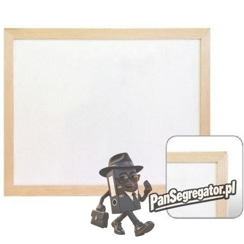 Tablica suchościeralna magnetyczna 80x100 r.drewniana WIELKOR