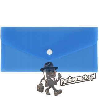 Teczka kopertowa na dokumenty DL satyna PP niebieska TKS-03-03 BIURFOL