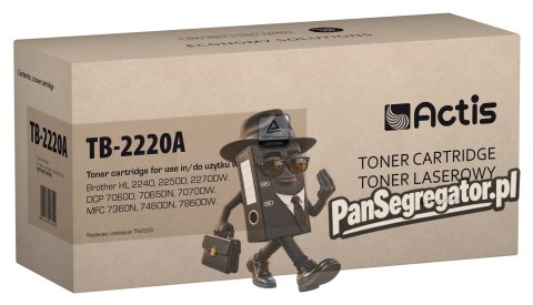 Actis TB-2220A Toner (zamiennik Brother TN-2220, TN2220; Standard; 2600 stron; czarny)