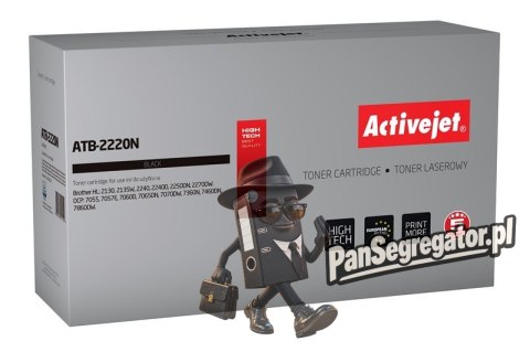 Activejet ATB-2220N Toner (zamiennik Brother TN-2220, TN2220/TN-2010, TN2010; Supreme; 2600 stron; czarny)