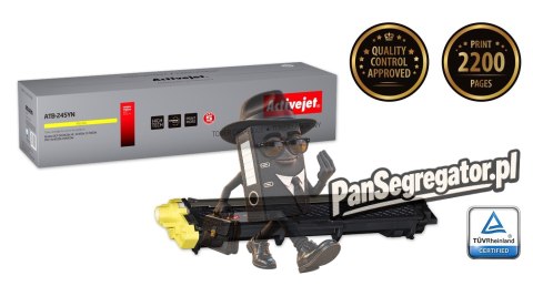 Activejet ATB-245YN Toner (zamiennik Brother TN-245Y; Supreme; 2200 stron; żółty)