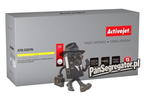 Activejet ATB-326YN Toner (zamiennik Brother TN-326Y; Supreme; 3500 stron; żółty)