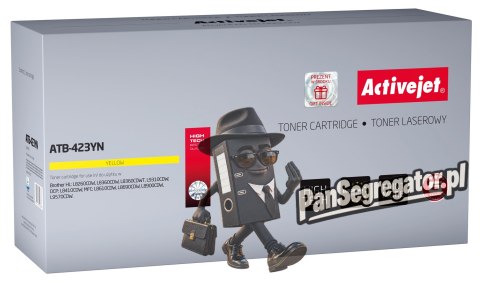 Activejet ATB-423YN Toner (zamiennik Brother TN-423Y; Supreme; 4000 stron; żółty)