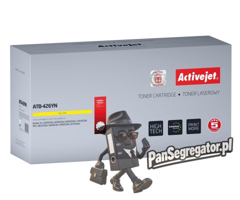 Activejet ATB-426YN Toner (zamiennik Brother TN-426Y; Supreme; 6500 stron; żółty)