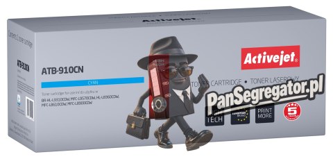 Activejet ATB-910CN Toner (zamiennik Brother TN910C; Supreme; 9000 stron; niebieski)