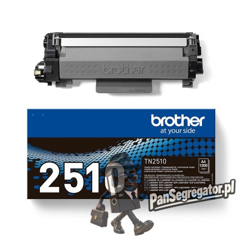 Brother TN-2510 kaseta z tonerem 1 szt. Oryginalny Czarny