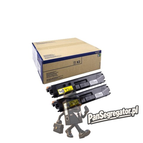 Brother TN-329YTWIN kaseta z tonerem 2 szt. Oryginalny Żółty