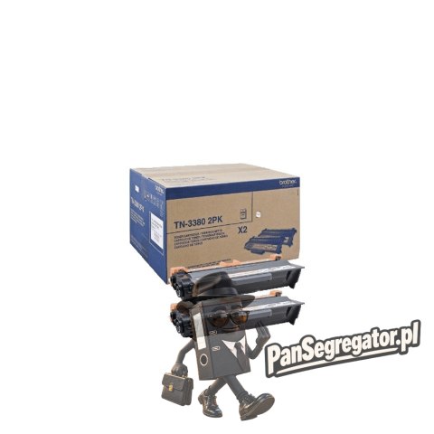 Brother TN-3380TWIN kaseta z tonerem 2 szt. Oryginalny Czarny