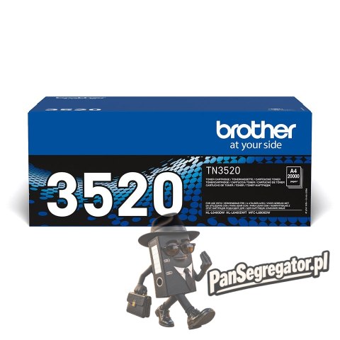 Brother TN-3520 kaseta z tonerem 1 szt. Oryginalny Czarny