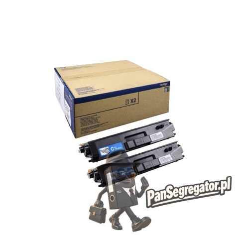 Brother TN-900CTWIN kaseta z tonerem 2 szt. Oryginalny Cyjan