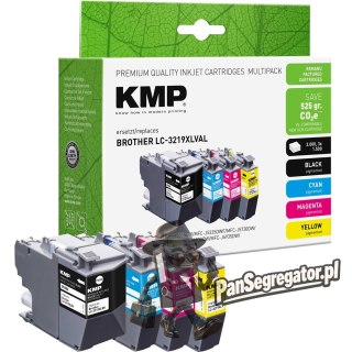 KMP 1537,4005 nabój z tuszem 4 szt. Zamiennik Czarny, Cyjan, Purpurowy, Żółty