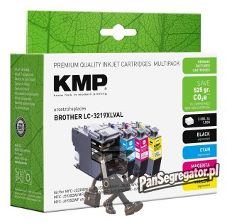 KMP 1537,4005 nabój z tuszem 4 szt. Zamiennik Czarny, Cyjan, Purpurowy, Żółty