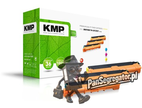 KMP B-T125X kaseta z tonerem 3 szt. Zamiennik Cyjan, Purpurowy, Żółty