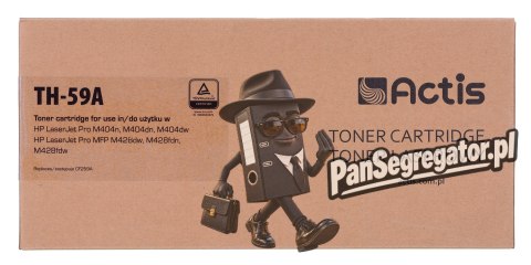 Actis TH-59A Toner (zamiennik HP CF259A; Supreme; 3000 stron; czarny) z chipem monitorującym poziom tonera. Zalecamy wyłączenie 