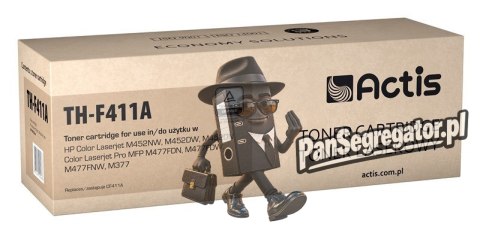 Actis TH-F411A Toner (zamiennik HP 410A CF411A; Canon CRG 046 C 1249C002; Standard; 2300 stron; niebieski)