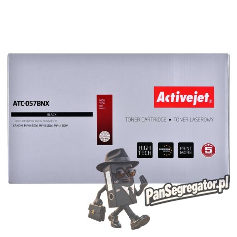Activejet ATC-057BNX Toner (zamiennik Canon CRG-057HBK; CRG057H; Supreme; 10000 stron; czarny) z CHIP