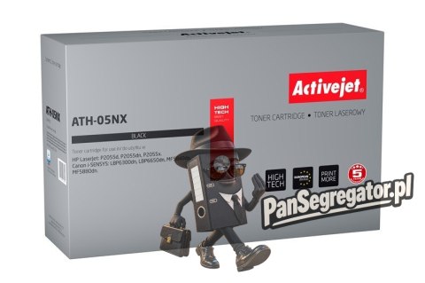 Activejet ATH-05NX Toner (zamiennik HP 05X HP CE505X, Canon CRG-719H; Supreme; 6500 stron; czarny)