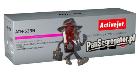 Activejet ATH-533N Toner (zamiennik HP 304A CC533A, Canon CRG-718M; Supreme; 2900 stron; czerwony)