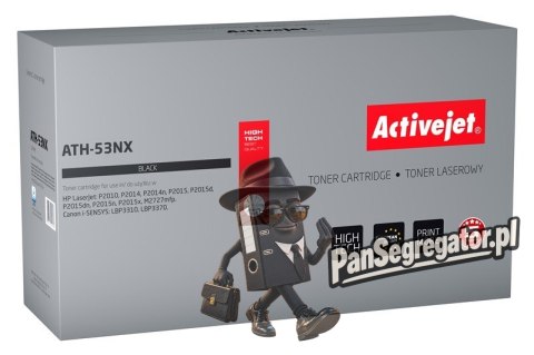 Activejet ATH-53NX Toner (zamiennik HP 53X Q7553X, Canon CRG-715H; Supreme; 7900 stron; czarny)