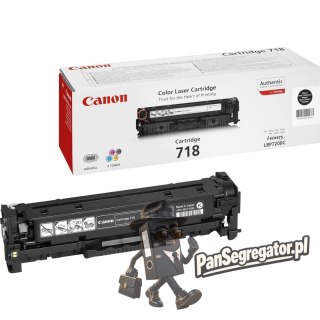 Canon CRG-718 Bk kaseta z tonerem 1 szt. Oryginalny Czarny