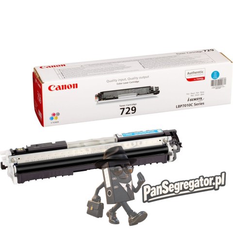 Canon CRG-729 C kaseta z tonerem 1 szt. Oryginalny Cyjan