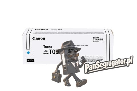 Canon T09 kaseta z tonerem 1 szt. Oryginalny Cyjan