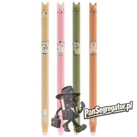 Długopis wymazywalny WARM KITTY 0,5mm niebieski HA 4120 01WK-3 Happy Color