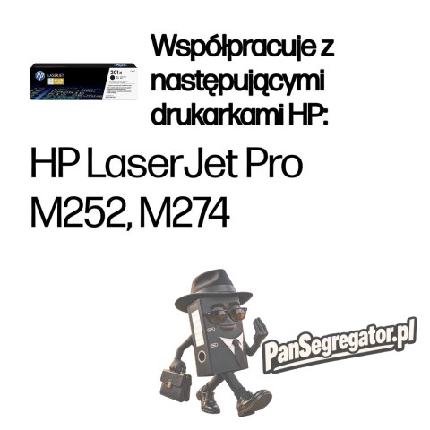 HP 201X oryginalny wkład laserowy o dużej pojemności, czarny