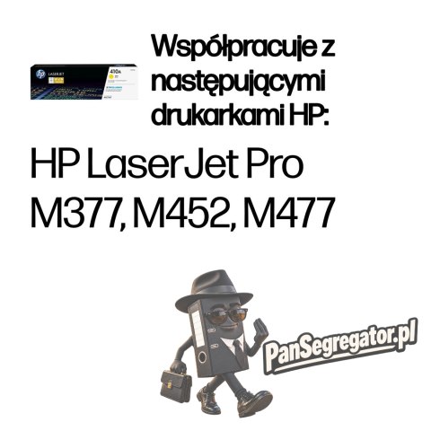 HP 410A oryginalny wkład z żółtym tonerem LaserJet