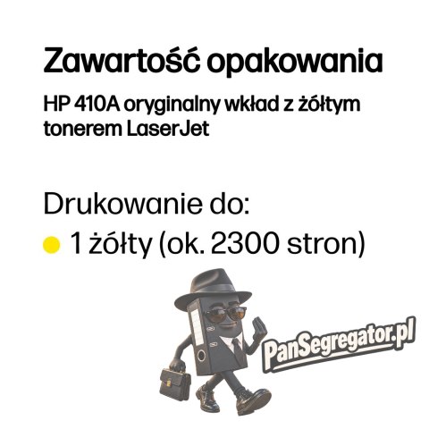 HP 410A oryginalny wkład z żółtym tonerem LaserJet