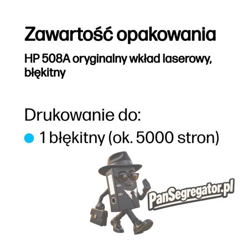 HP 508A oryginalny wkład laserowy, błękitny