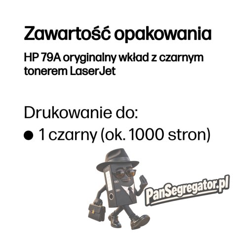 HP 79A oryginalny wkład z czarnym tonerem LaserJet