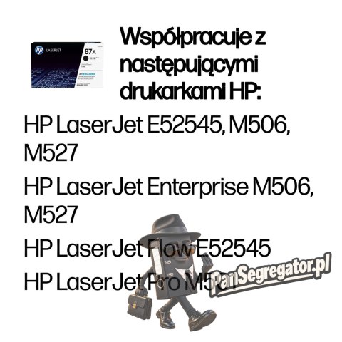 HP 87A oryginalny wkład z czarnym tonerem LaserJet