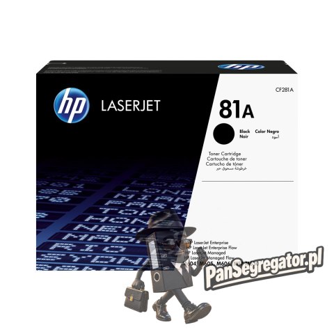 HP Oryginalny wkład laserowy 81A LaserJet, czarny