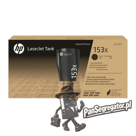 HP Oryginalny zestaw do uzupełniania czarnego tonera 153X LaserJet Tank