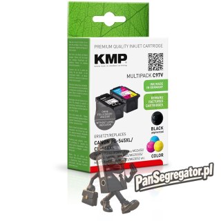KMP C97V nabój z tuszem 2 szt. Zamiennik Wysoka (XL) wydajność Czarny, Cyjan, Purpurowy, Żółty