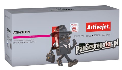 Activejet ATH-216MN Toner (zamiennik HP 216A W2413A; Supreme; 850 stron; czerwony) z chipem
