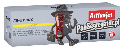 Activejet ATH-219YNX Toner (zamiennik HP 219X W2192X; Supreme; 2500 stron; żółty) z chipem
