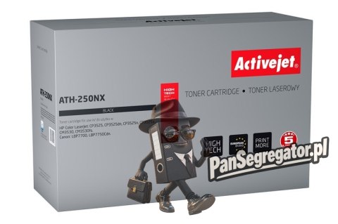 Activejet ATH-250NX Toner (zamiennik HP 504X CE250X, Canon CRG-723HB; Supreme; 10500 stron; czarny)