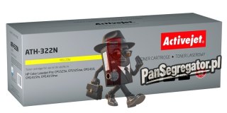 Activejet ATH-322N Toner (zamiennik HP 128A CE322A; Supreme; 1300 stron; żółty)