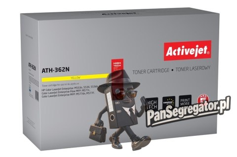 Activejet ATH-362N Toner (zamiennik HP 508A HP508A CF362A; Supreme; 5000 stron; żółty)