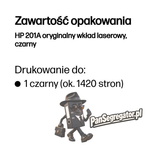 HP 201A oryginalny wkład laserowy, czarny
