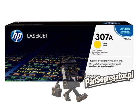 HP 307A oryginalny wkład z żółtym tonerem LaserJet