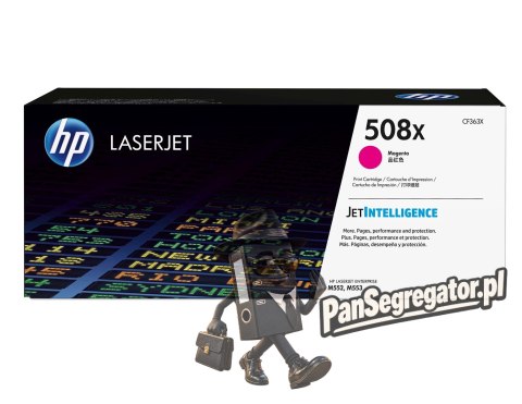 HP 508X oryginalny wkład laserowy o dużej pojemności, purpurowy