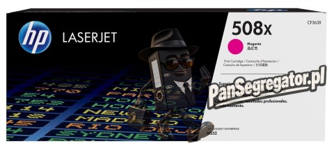 HP 508X oryginalny wkład laserowy o dużej pojemności, purpurowy