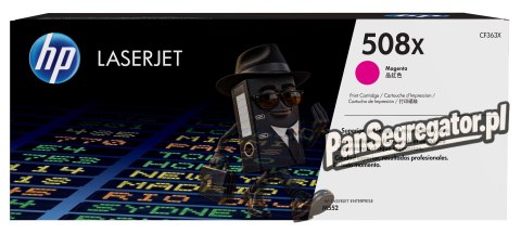 HP 508X oryginalny wkład laserowy o dużej pojemności, purpurowy