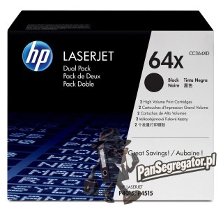 HP (CC364XD) No 64XD HP64XD HP 64XD Dwupak wkład (CC364XD)
